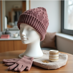 Cozy Luxe Slouchy Cable Knit Beanie