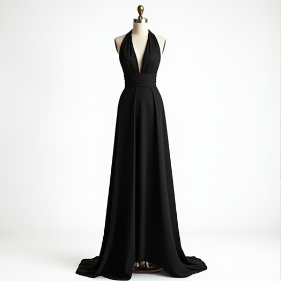 Elysian Evening Elegance Halter Gown