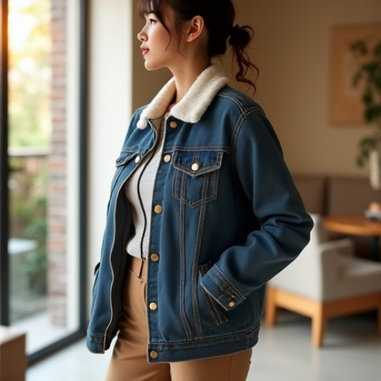 Cozy Chic Sherpa Denim Jacket