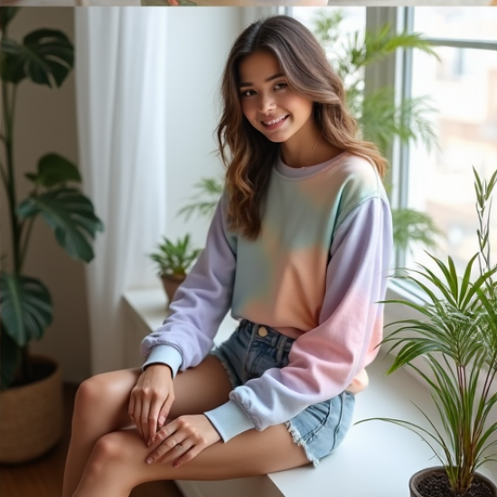 Chic Aura Tie-Dye Pullover