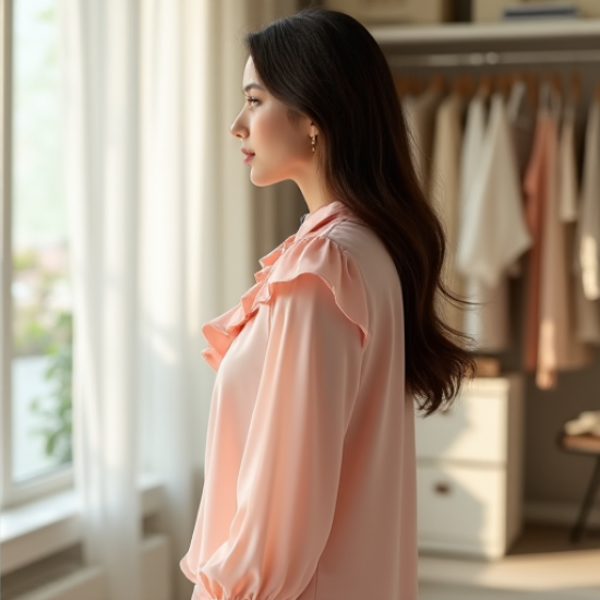 Elegance in Motion Chiffon Ruffle Blouse