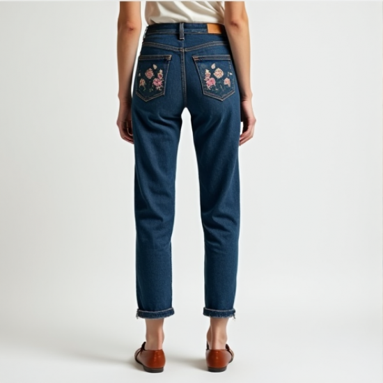 Elysian Embroidered Denim Jeans
