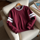 Chic Varsity Stripe Sweatshirt