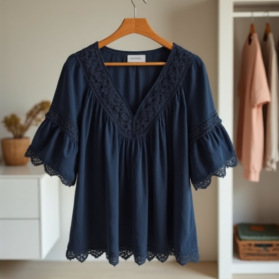 Elysian Lace Crochet Blouse