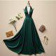 Elysian Evening Elegance Halter Gown