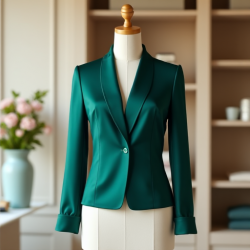 Luxe Satin Drape Blouse