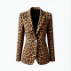 Savannah Chic Leopard Print Blazer