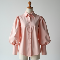 Chic Elegance Statement Sleeve Shirt