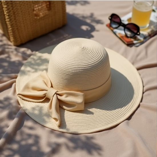 Chic Bow Detail Sun Hat
