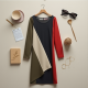 Chic Harmony Color Block Shift Dress