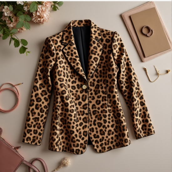 Savannah Chic Leopard Print Blazer