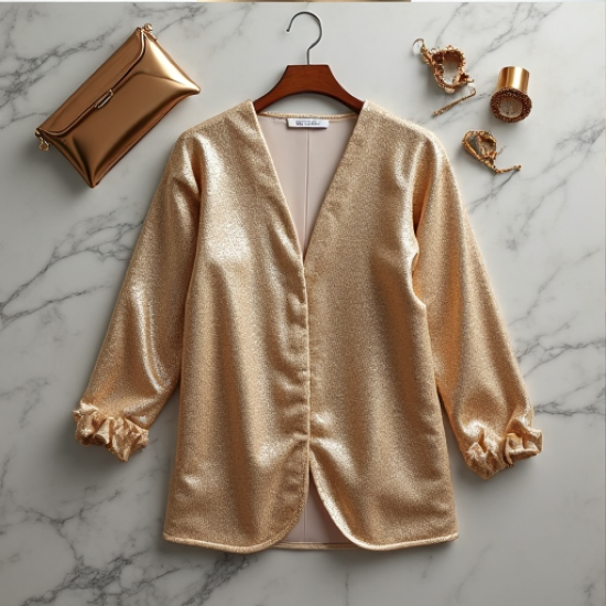 Glimmer & Glamour Sequin Party Blouse