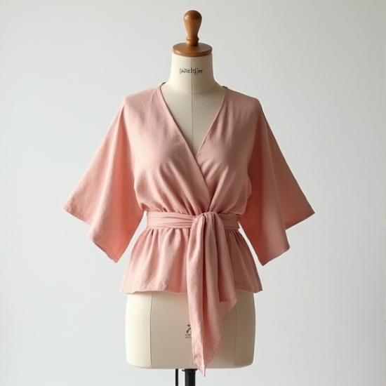 Elysian Breeze Kimono Sleeve Wrap Top