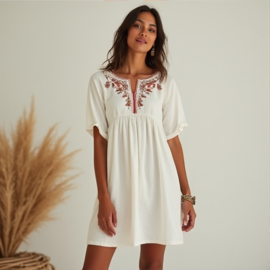 Elysian Dream Boho Tunic Dress