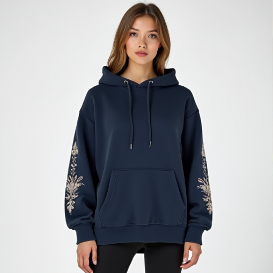 Embroidered Elegance Hoodie
