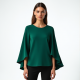 Elysian Elegance Cape Sleeve Top