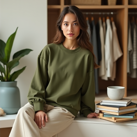 Chic Luxe Statement Sleeve Sweatshirt