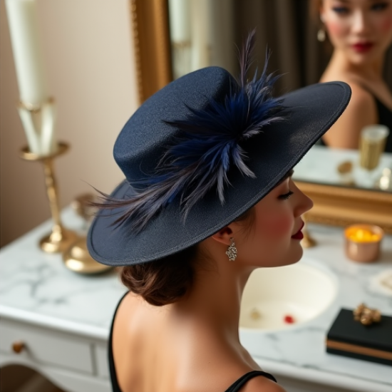 Elegance in Feathers Cocktail Hat