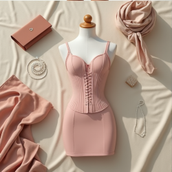 Elysian Charm Corset Mini Dress