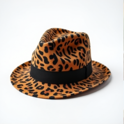 Savanna Chic Leopard Fedora