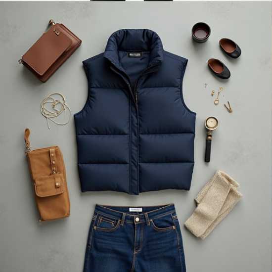 Urban Chic Cropped Puffer Vest