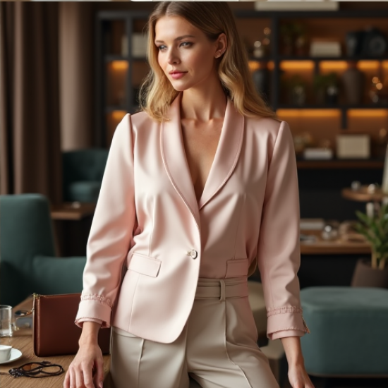 Luxe Satin Drape Blouse