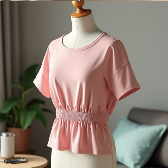 Chic Gathered Elegance Tee