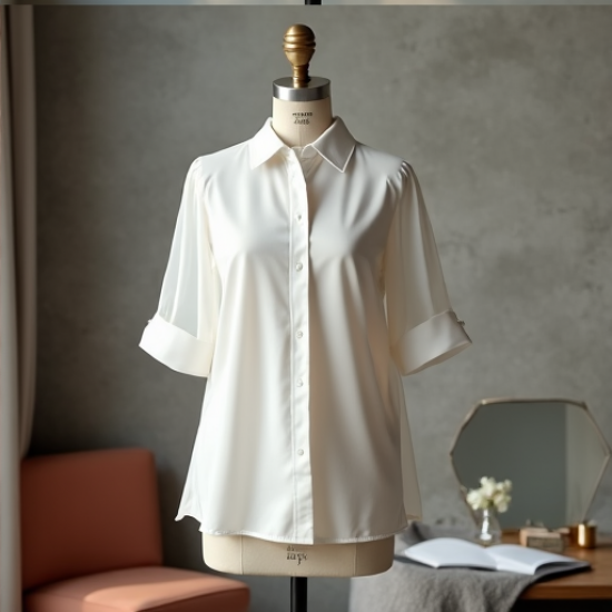 Elysian Breeze Sheer Sleeve Blouse