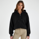 Urban Chic Cropped Zip Hoodie
