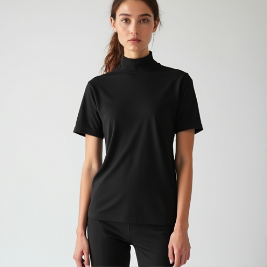 Chic Comfort High Neck Tee