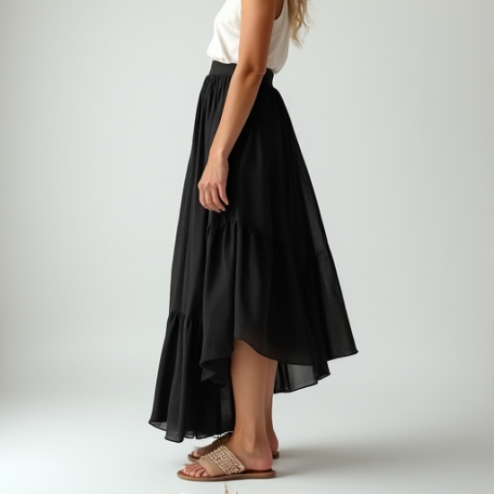 Elysian Breeze High-Low Skirt
