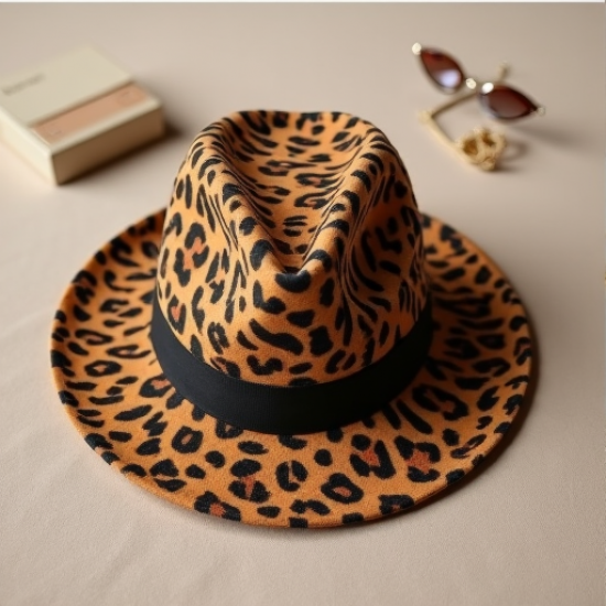 Savanna Chic Leopard Fedora