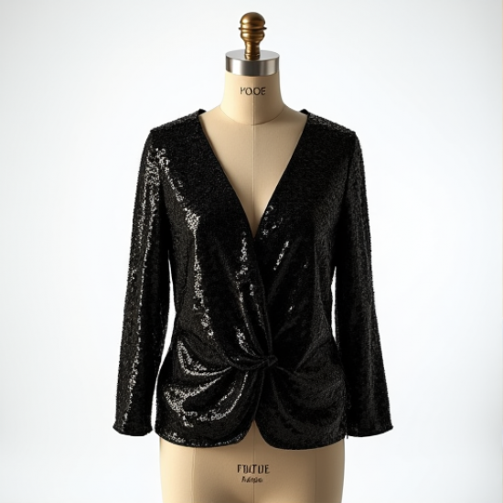 Glimmer & Glamour Sequin Party Blouse