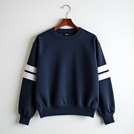 Chic Varsity Stripe Sweatshirt