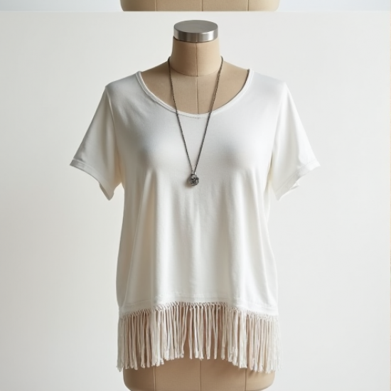 Bohemian Breeze Fringe Tee