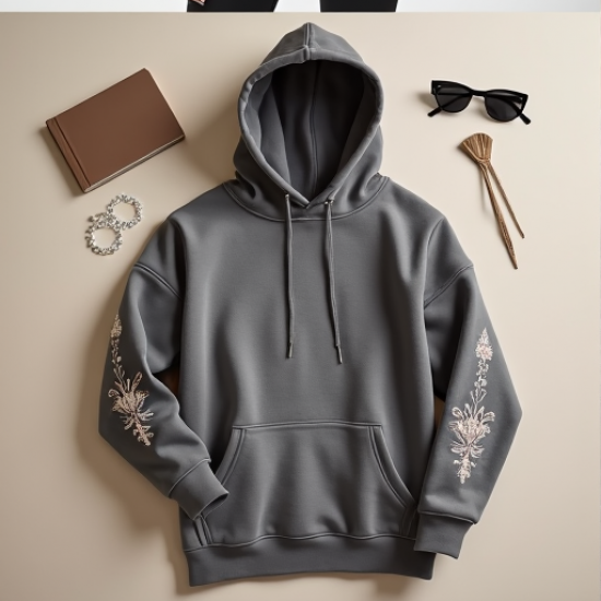 Embroidered Elegance Hoodie