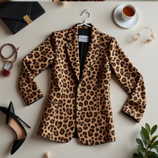 Savannah Chic Leopard Print Blazer
