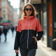 Chic Breeze Color Block Windbreaker