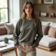 Chic Comfort Bishop Sleeve Sweatshirt