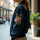 Chic Embroidered Bomber Jacket