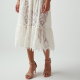 Elysian Eyelet Lace Midi Skirt