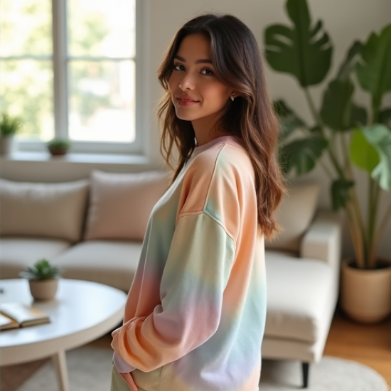Chic Aura Tie-Dye Pullover